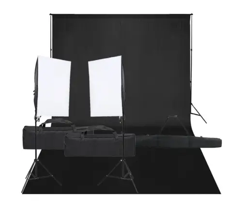 Fotostuudio Komplekt Valgustuse Ja Taustapildiga