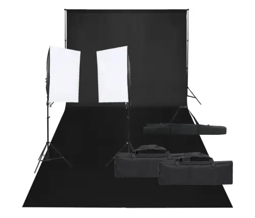 Fotostuudio Komplekt Valgustuse Ja Taustapildiga