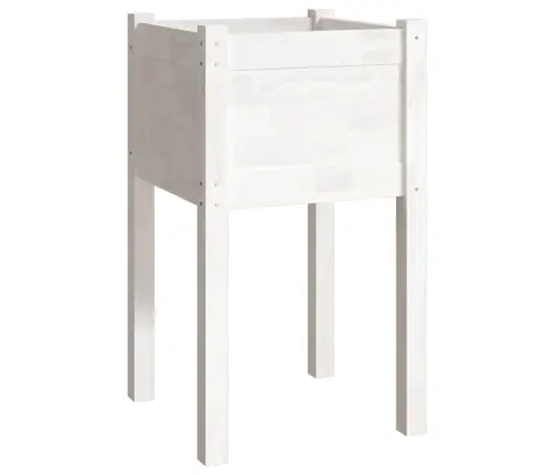 Dārza Puķu Kaste, Balta, 40X40X70 Cm, Priedes Masīvkoks Vidaxl