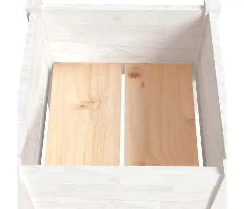 Dārza Puķu Kastes, 2 Gab., Baltas, 40X40X70 Cm, Priedes Koks Vidaxl