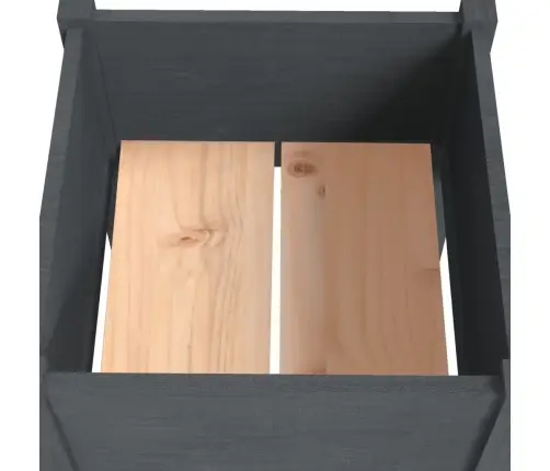 Sodo Loveliai, 2Vnt., Pilki, 40X40X70cm Pušies Masyvas