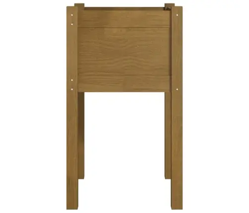 Dārza Puķu Kaste, Medus Brūna, 40X40X70 Cm, Priedes Masīvkoks Vidaxl