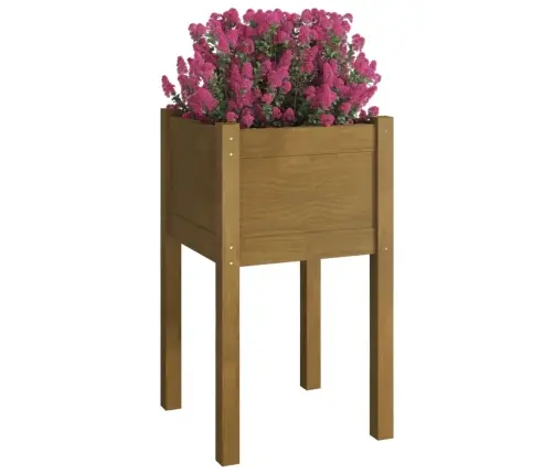 Dārza Puķu Kastes, 2 Gab., Brūnas, 40X40X70 Cm, Priedes Koks Vidaxl