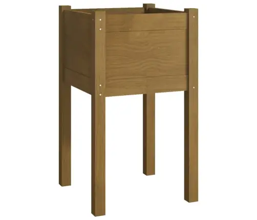 Dārza Puķu Kastes, 2 Gab., Brūnas, 40X40X70 Cm, Priedes Koks Vidaxl