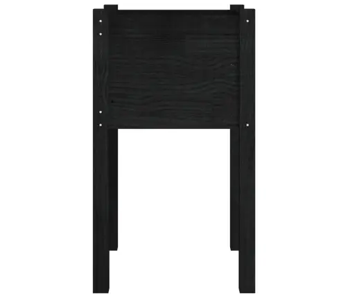 Dārza Puķu Kaste, Melna, 40X40X70 Cm, Priedes Masīvkoks Vidaxl