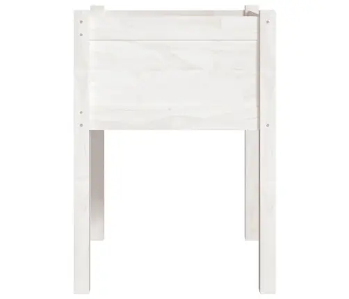 Dārza Puķu Kastes, 2 Gab., 50X50X70 Cm, Balts Priedes Masīvkoks Vidaxl