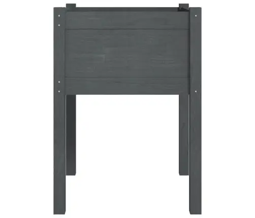 Dārza Puķu Kaste, 50X50X70 Cm, Pelēks Priedes Masīvkoks Vidaxl