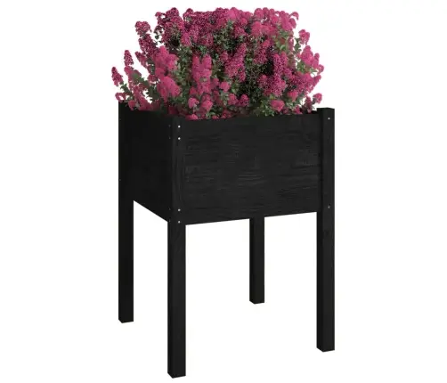 Aia Taimekast, 2 Tk, Must 50X50X70 cm Toekas Männipuit
