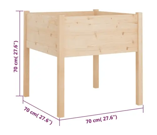 Aia Taimekast, 70 X 70 X 70 cm Toekas Männipuit
