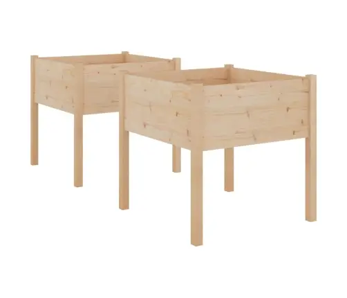 Dārza Puķu Kaste, 70X70X70 Cm, Priedes Masīvkoks Vidaxl