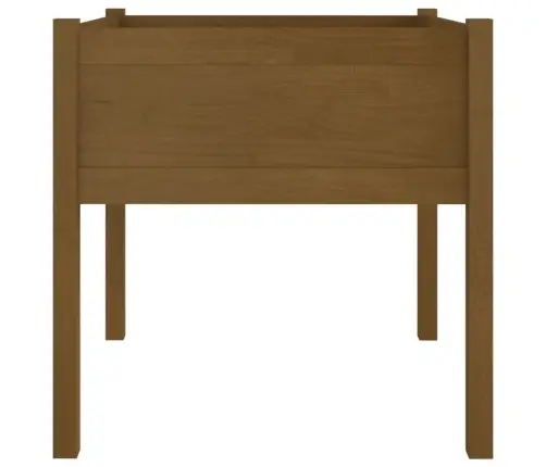 Dārza Puķu Kaste, 70X70X70 Cm, Brūns Priedes Masīvkoks Vidaxl