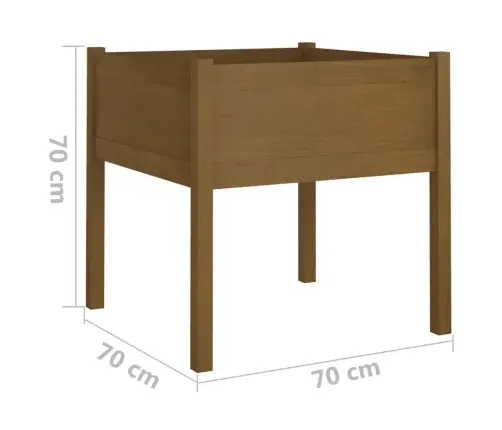 Aia Taimekast, 2 Tk, Meepruun 70X70X70 cm Toekas Männipuit