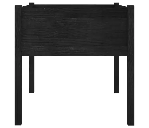 Sodo Loveliai, 2Vnt., Juodi, 70X70X70cm Pušies Masyvas