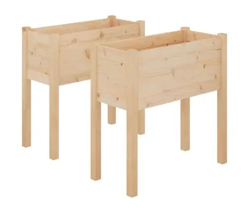 Aia Taimekastid 2 Tk, 70 X 31 X 70 cm Männipuit