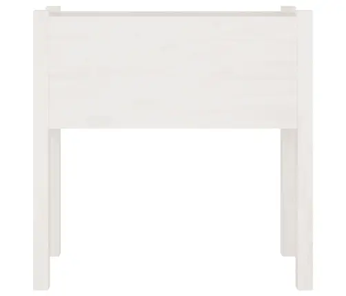 Dārza Puķu Kastes, 2 Gab., 70X31X70 Cm, Balts Priedes Masīvkoks Vidaxl