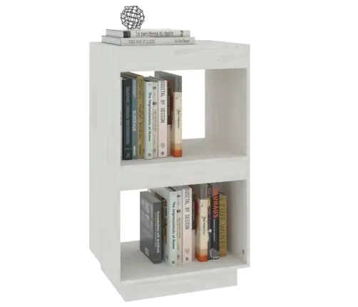 Grāmatu Plaukts, Balts, 40X35X71 Cm, Priedes Masīvkoks Vidaxl