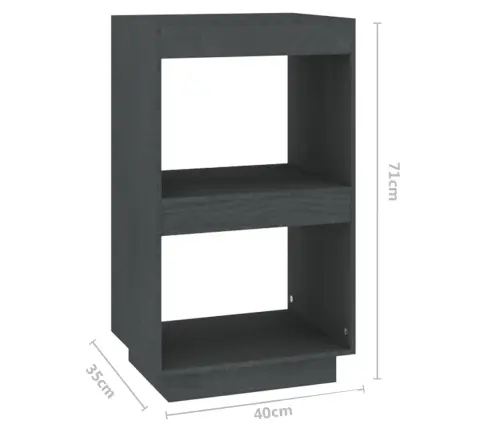 Raamaturiiul, Hall, 40X35X71 cm Täismännipuit