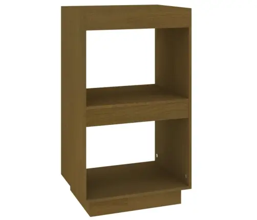 Grāmatu Plaukts, Medus Brūns, 40X35X71 Cm, Priedes Masīvkoks Vidaxl