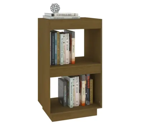 Grāmatu Plaukts, Medus Brūns, 40X35X71 Cm, Priedes Masīvkoks Vidaxl