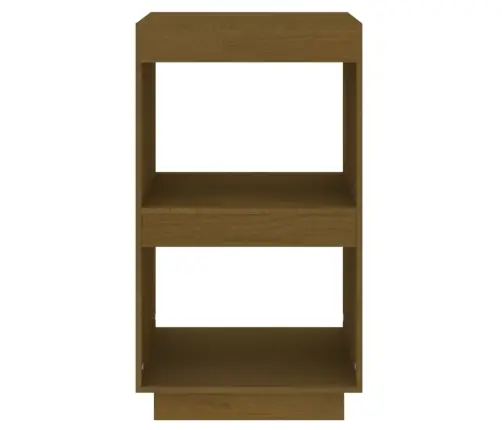 Grāmatu Plaukts, Medus Brūns, 40X35X71 Cm, Priedes Masīvkoks Vidaxl