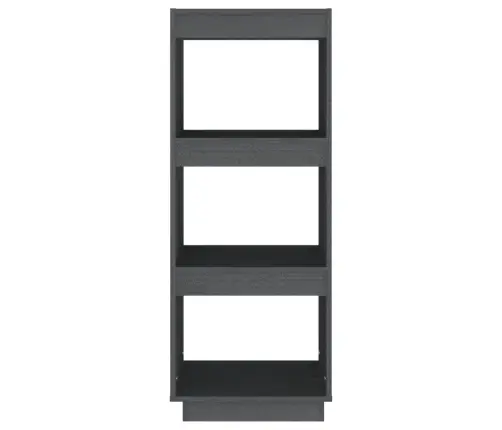 Grāmatu Plaukts, Pelēks, 40X35X103 Cm, Priedes Masīvkoks Vidaxl