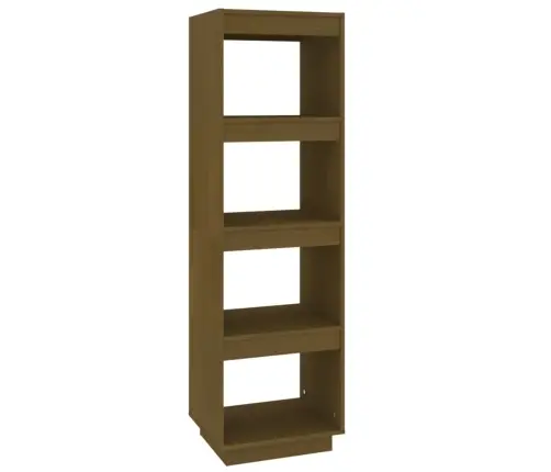 Grāmatu Plaukts, Medus Brūns, 40X35X135 Cm, Priedes Masīvkoks Vidaxl