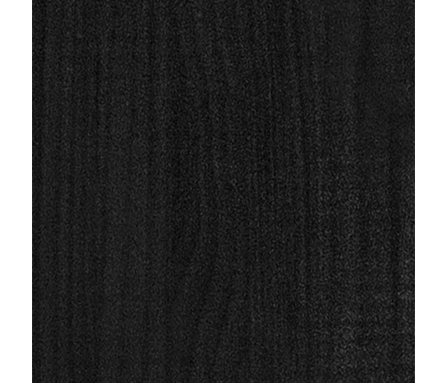 Grāmatu Plaukts, Melns, 40X35X135 Cm, Priedes Masīvkoks Vidaxl