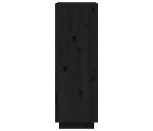 Raamaturiiul/Ruumijagaja, Must, 60X35X103 cm Täismännipuit