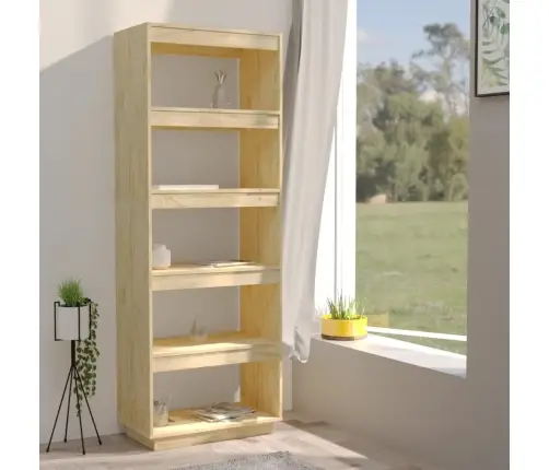 Spintelė Knygoms/Kambario Pertvara, 60X35X167cm Pušies Masyvas