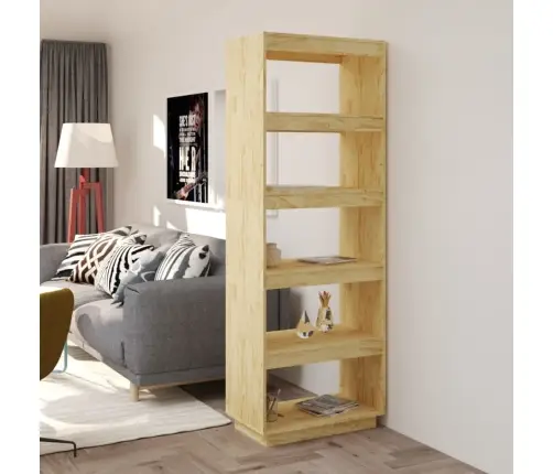 Spintelė Knygoms/Kambario Pertvara, 60X35X167cm Pušies Masyvas