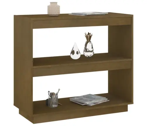 Spintelė Knygoms, Medaus Ruda, 80X35X71cm Pušies Masyvas