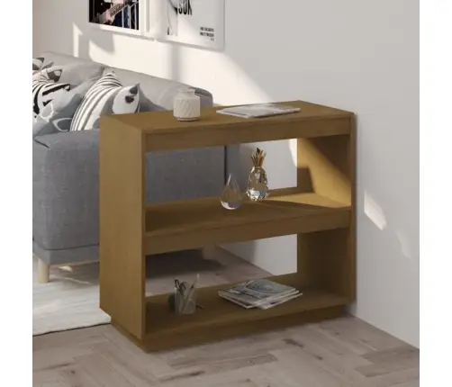 Spintelė Knygoms, Medaus Ruda, 80X35X71cm Pušies Masyvas