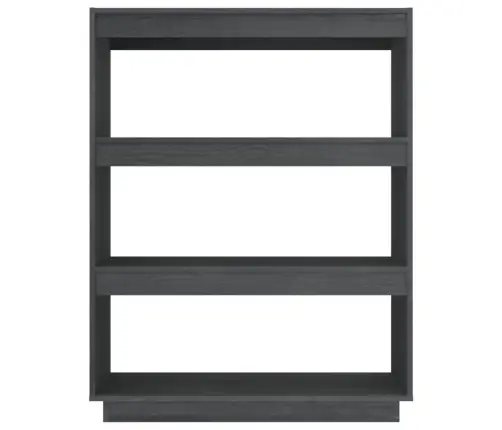 Spintelė Knygoms/Kambario Pertvara, Pilka, 80X35X103cm Pušis