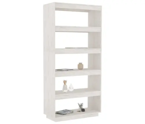 Spintelė Knygoms/Kambario Pertvara, Balta, 80X35X167cm Pušis Spintelė Knygoms/Kambario Pertvara, Balta, 80X35X167cm Pušis