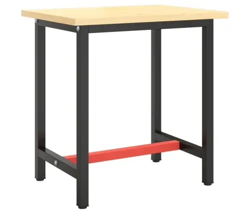 Tööpingi Raam, Must Ja Matt Punane, 70X50X79 cm Metall