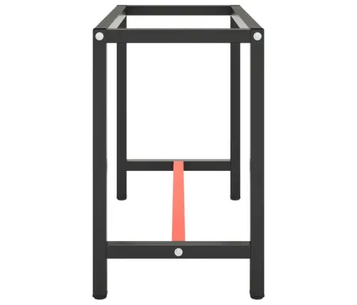 Darbagalda Rāmis, 110X50X79 Cm, Matēts, Melns, Sarkans, Metāls Vidaxl