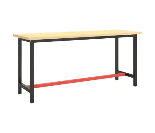 Tööpingi Raam, Must Ja Matt Punane, 170X50X79 cm Metall