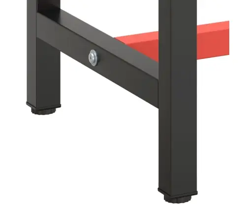Tööpingi Raam, Must Ja Matt Punane, 170X50X79 cm Metall