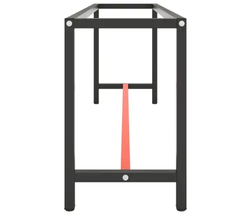 Tööpingi Raam, Matt Must Ja Matt Punane, 210X50X79 cm Metall