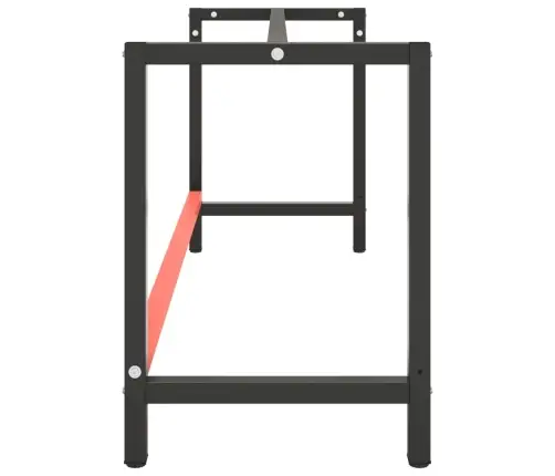 Tööpingi Raam, Must Ja Matt Punane, 180X57X79 cm Metall