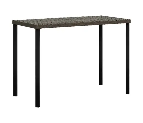 5-Daļīgs Stūra Dārza Dīvānu Komplekts Ar Matračiem, Brūns Pe Vidaxl