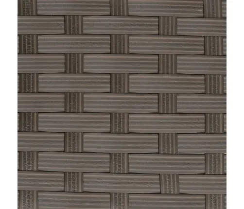 5-Daļīgs Stūra Dārza Dīvānu Komplekts Ar Matračiem, Brūns Pe Vidaxl