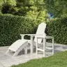 Aialaud Adirondack, Valge, 38 X 38 X 46 cm Hdpe