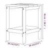 Aialaud Adirondack, Valge, 38 X 38 X 46 cm Hdpe