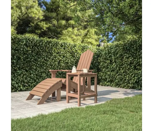 Sodo Adirondack Staliukas, Rudos Spalvos, 38X38X46cm Hdpe