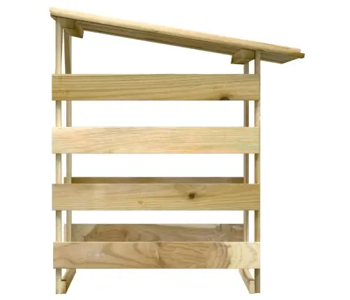Dārza Pergola Ar Jumtu, 100X90X100 Cm, Impregnēta Priede Vidaxl