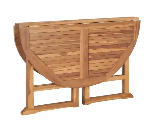 Saliekams Dārza Galds, Ø110X75 Cm, Masīvs Tīkkoks Vidaxl