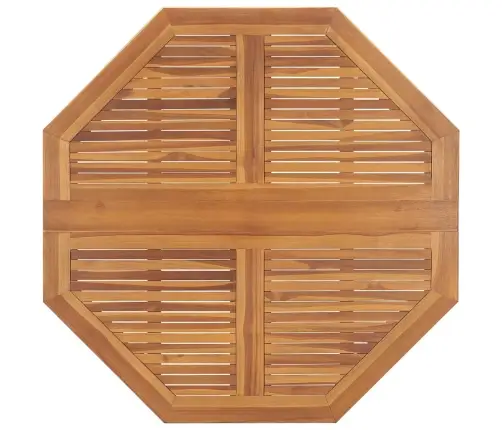 Saliekams Dārza Galds, 110X110X75 Cm, Masīvs Tīkkoks Vidaxl