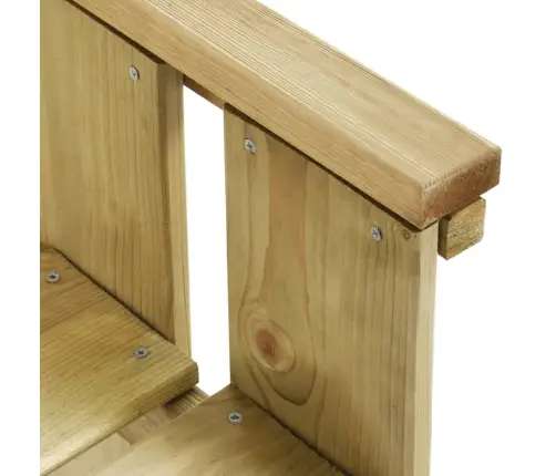 Dārza Sols, 121 Cm, Impregnēts Priedes Koks Vidaxl
