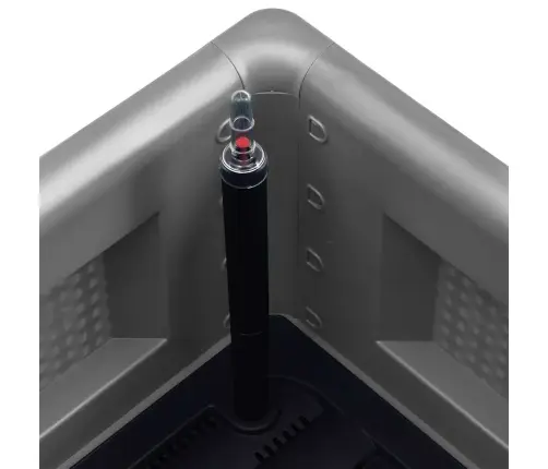 Dārza Puķu Kaste, Pašlaistīšanas Sistēma, Pelēka, 43X43X33 Cm Vidaxl